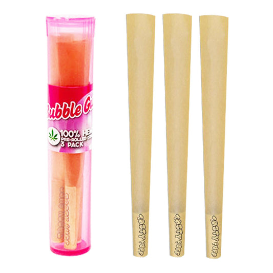 Tasty Puff with Tasty tip Cone - Bubble Gum - 3pk