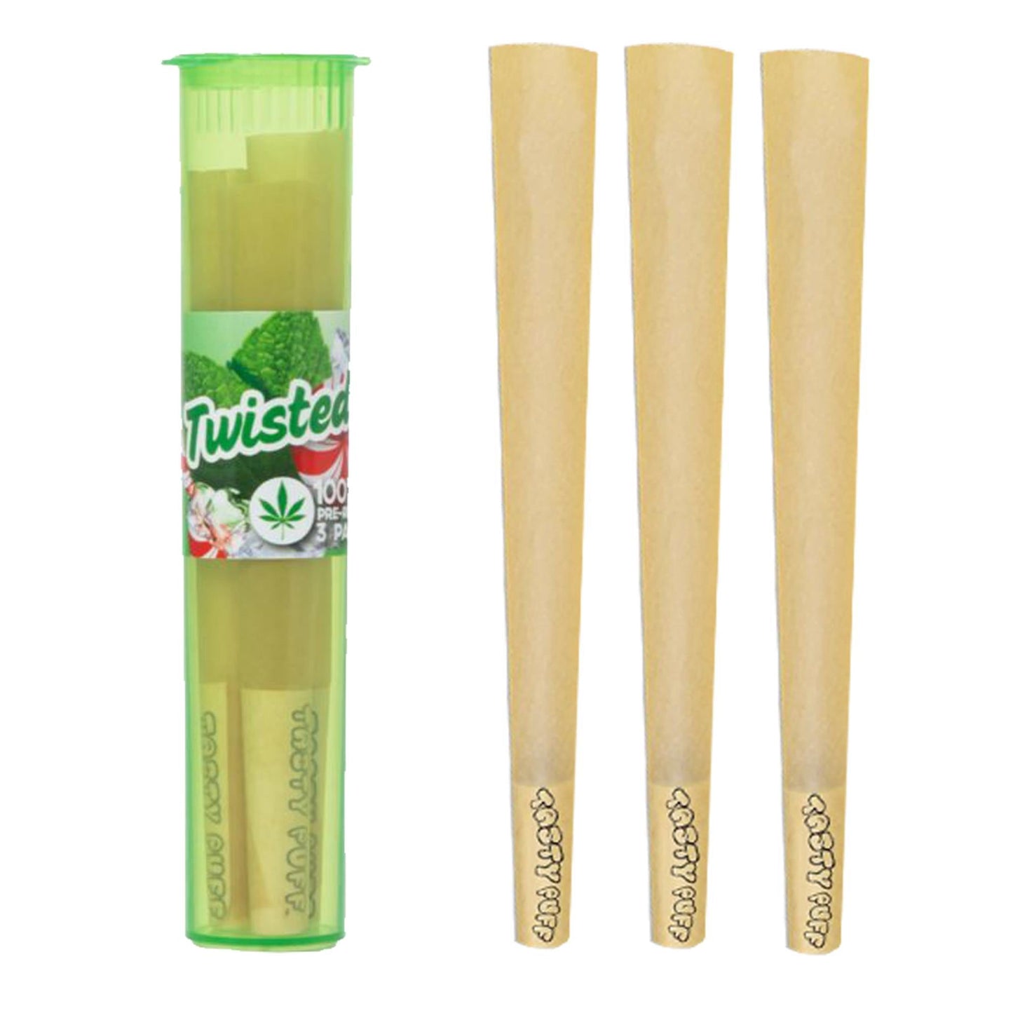 Tasty Puff with Tasty tip Cone - Twisted Mint - 3pk