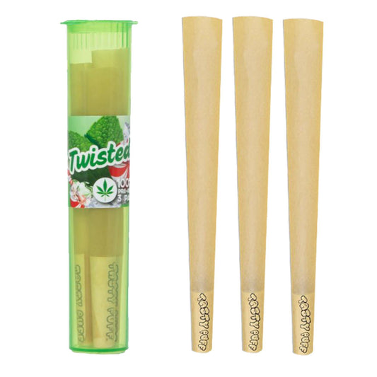 Tasty Puff with Tasty tip Cone - Twisted Mint - 3pk