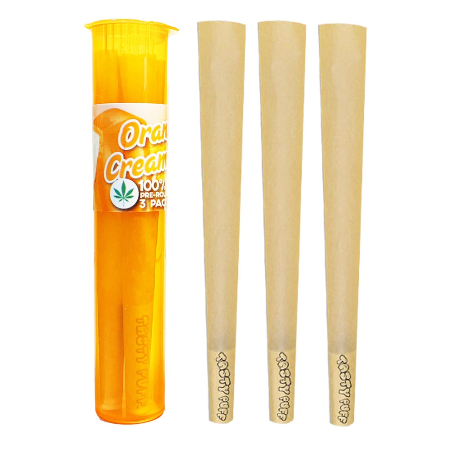 Tasty Puff with Tasty tip Cone - Orange Cream - 3pk