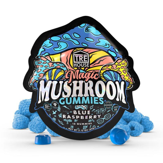 TreHouse Mushroom Gummies Blue Raspberry