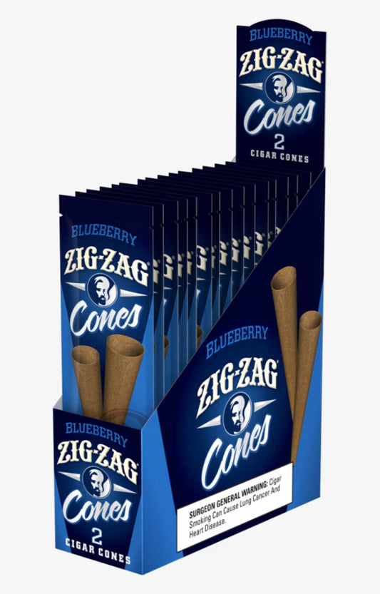 Zig Zag Cones - Blueberry - 2pk